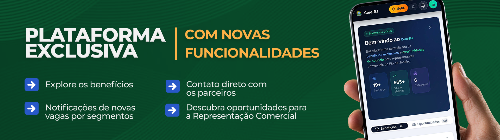 Plataforma benefícios